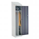 Locker Sloping Top Clean Dirty 1950 X 450 X 450 Dark Grey Doors 311862