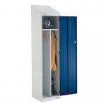 Locker Sloping Top Clean Dirty 1950 X 450 X 450 L.greyblue Door 311863