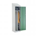 Locker Sloping Top Clean Dirty 1950 X 450 X 450 L.greygreen Door 311864