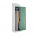 Locker Sloping Top Clean Dirty 1950 X 450 X 450 L.greygreen Door 311864