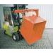 Stackable forklift tipping skips, colour orange 311929