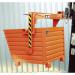 Stackable forklift tipping skips, colour orange 311929