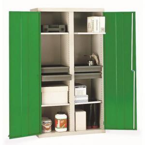 Single & double door utility cupboards Double door, central