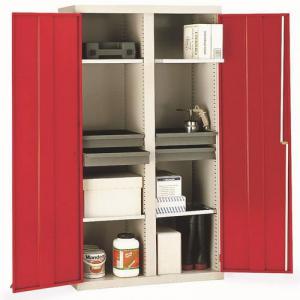 Single & double door utility cupboards Double door, no central