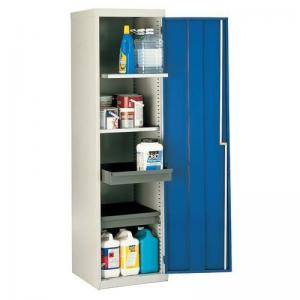 Single & double door utility cupboards Single door, 2 shelves, 2