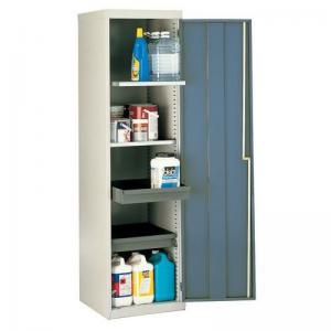 Single & double door utility cupboards Single door, 2 shelves, 2