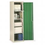 Single & double door utility cupboards Single door, 4 shelves - choice of four colours 312200