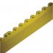 Male bevelled edges for rubber interlocking floor tiles, yellow 312411