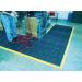 Rubber interlocking floor tiles - Grid surface 312412