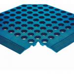 Mat - Rubber WorkSafe, Blue grease Proof - Qty.1 312473