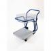 Premium large mailroom trolleys with tilting basket with 1 basket, 1 platform 312594