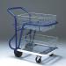 A photo of slingsby Baskets and Trolleys Long wheelbase extra basket shows a large, sturdy basket with a long frame and wheels designed for heavy-duty use. The basket has an additional long extension for added storage capacity. The trolley features a strong, durable design perfect for transporting heavy items.
