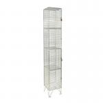 Locker - Wire Mesh 4 Door individual D:305 mm 312654