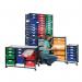 Premium mobile tray storage racks, Low level - A4 size trays with deep trays - Choice of one or two column 313018