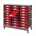 Premium mobile tray storage racks - A4 size trays 9 shallow traysper column in 2 or 3 cloumn units 313038