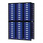 Premium static tray storage racks, with 30 blue A4 size trays 313040