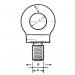Dropped forged collared eyebolts - Whitworth thread (imperial)., SWL 0.9 tonne 313078