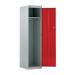 Locker Large Capacity Uniform 2 Internal Compartments, Red 313475