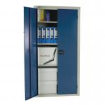 Steel workplace cupboards with coloured doors - Choice of five sizes in 5 colours 313558