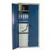 Steel workplace cupboards with coloured doors - Choice of five sizes in 5 colours 313558