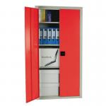 Steel workplace cupboards with coloured doors - Choice of five sizes in 5 colours 313562