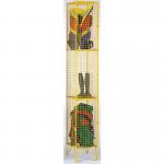 Locker - Coloured Wire Mesh standard 3 Comp. + Doors Grey 313720