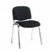 Stackable fabric meeting and conference chairs - pack of 4 313877