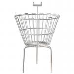 Dump Bins, Round 533 Diameter, White + Dgdh 314071