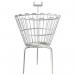 Dump Bins, Round 533 Diameter, White + Dgdh 314071