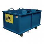 Automatic dumping skip - With castors 314914