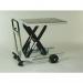 Galvanised mobile lifting tables - Manual footpump, 200kg capacity 315239