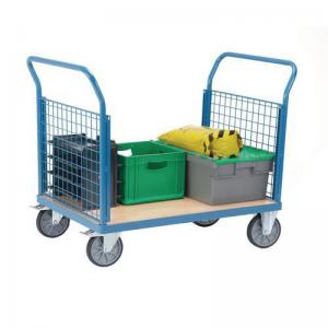 Fetra heavy duty platform trucks with mesh sides, 1000 x 700mm with