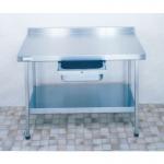 Stainless steel food preparation tables with upstand 315633