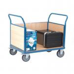 Fetra snag-free platform trucks with two panel ends and one side, 1000 x 700mm 315672