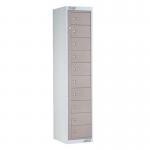 Locker - Flat Garment 10 Compstd. Col.l.grey Door 315917