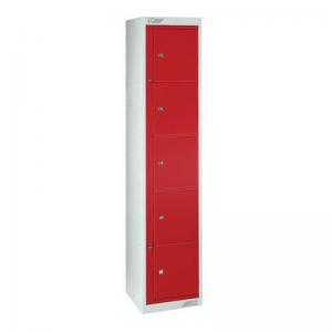 Locker - Flat Garment 5 Comp Std. Colour Red Door 315930