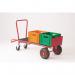 3-in-1 Sack truck with deck - on pneumatic tyred wheels 316375