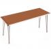 Aluminium framed folding tables - Height 698mm - Teak 316543