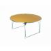 Aluminium framed round folding tables - saxon oak 316596