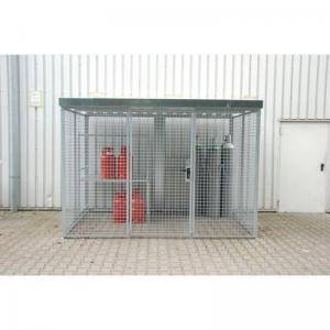 Gas cylinder storage - Cage with roof 316708