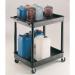 Heavy duty plastic shelf and tray trolleys, capacity 175kg - 2 trays 316793