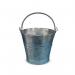 Galvanised metal buckets, pack of 3 316815