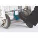 Lightweight aluminium folding stacker on rubber tyred wheels 316824