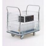 Platform truck with chrome mesh panel sides and ends - 370kg capacity 317413