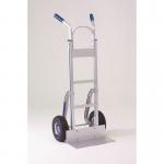 Aluminium sack truck with fixed solid toe plate, handles & stair glides 317672