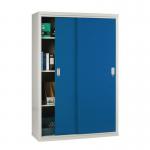 Sliding door cupboards - Solid door 1829mm high, 1220mm wide - Blue door 318011