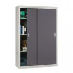 Sliding door cupboards - Solid door 1829mm high, 1220mm wide - Grey door 318013