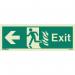 Sign Escape Route 200 X 450 Photoluminescent Rigid 318115