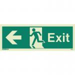 Sign-exit Escape Left Aaa Photo Lum 200 X 450 mm Rigid 318121