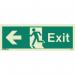 Sign-exit Escape Left Aaa Photo Lum 200 X 450 mm Rigid 318121